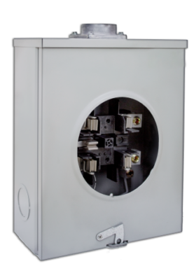 BMI-5-200 - Base para watthorímetro monofásico 5 terminales 200 amp (incluye conector roscado)