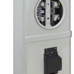 BMI-5-200A  - Base para watthorímetro monofásico 5 terminales 200 amp con espacio para interruptor principal (incluye conector roscado)