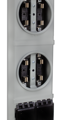 BMI-52-100QP - Base integral doble monofásico tipo QP 5 terminales c espacio para interruptor