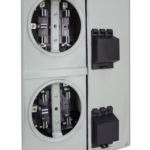 BMI-52-100S - Base integral doble monofásico 5 terminales c/ espacio  2 interruptores principales