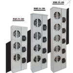 BMI-53-100 - Base monofásica 5 terminales acometida area o subterranea para 3, 4, Y 5 servicios. (incluye conector roscado)