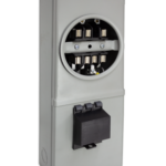 BMI-7-100RL - Base para watthorímetro trifásico 7 terminales, 100 amp tipo RL con espacio para interruptor principal